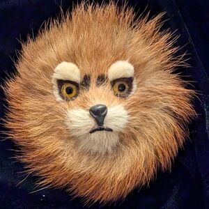 Vintage 50's Mink "fox" broach Pin Jewelry S